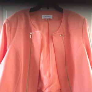 Peach colored Calvin Klein Jacket